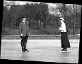 1900-1907 ca CHRISSY CROIL (m. Vlasto) PHOTOGRAPHS OF CROIL AND MITCHELL FAMILY Unidentified pair scating In or near Milwaukee or the St Lawrence River near Montreal 02